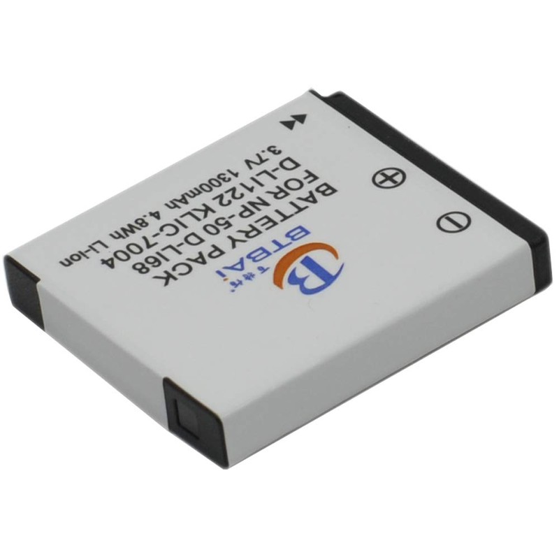 BTBAI Camera Battery for D-Li68 dli68 d-l168 dl168 d-li122 dli122