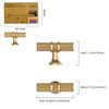Amerdeco 10 Pack Champagne Bronze Cabinet Knobs 2 Inch Length