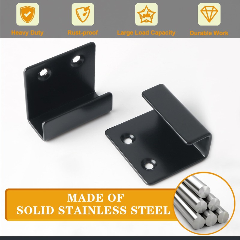 Alise Black Tile Display Wall Hanger Fastenerr,Stainless Steel Wall Mount