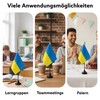 Flaggenfritze Ukraine Table Flag + Free Sticker