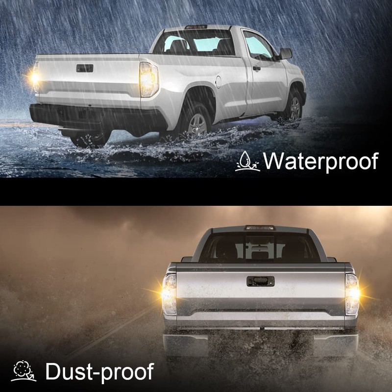 GRAND ORANGE Tail Lights Compatible with Toyota Tundra Pickup Truck