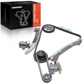 A-Premium 10-PC Engine Timing Chain Kit W/Tensioner & Guide & Sprocket Compatible with Nissan Cube 2009-2012 L4 1.8L, Sentra 2007-2012 L4 2.0L, Versa 2007-2012 L4 1.8L - DOHC Engine Only