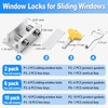 Sliding Window Locks (2 Pack), Window Locks for Up and