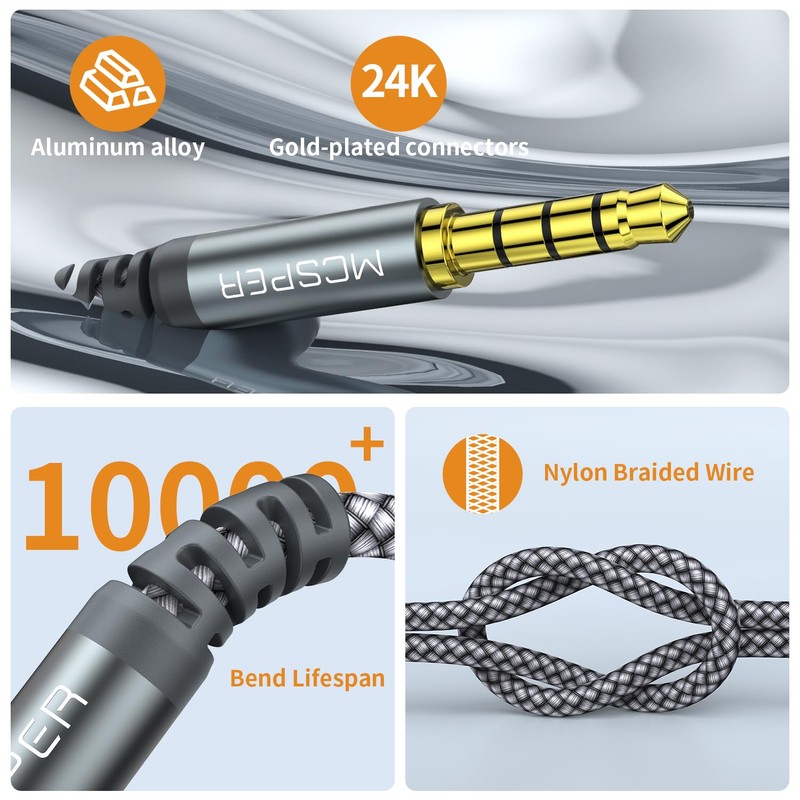 3.5mm to 2.5mm Aux Audio Cable (5FT),Replacement Audio Cord Compatible