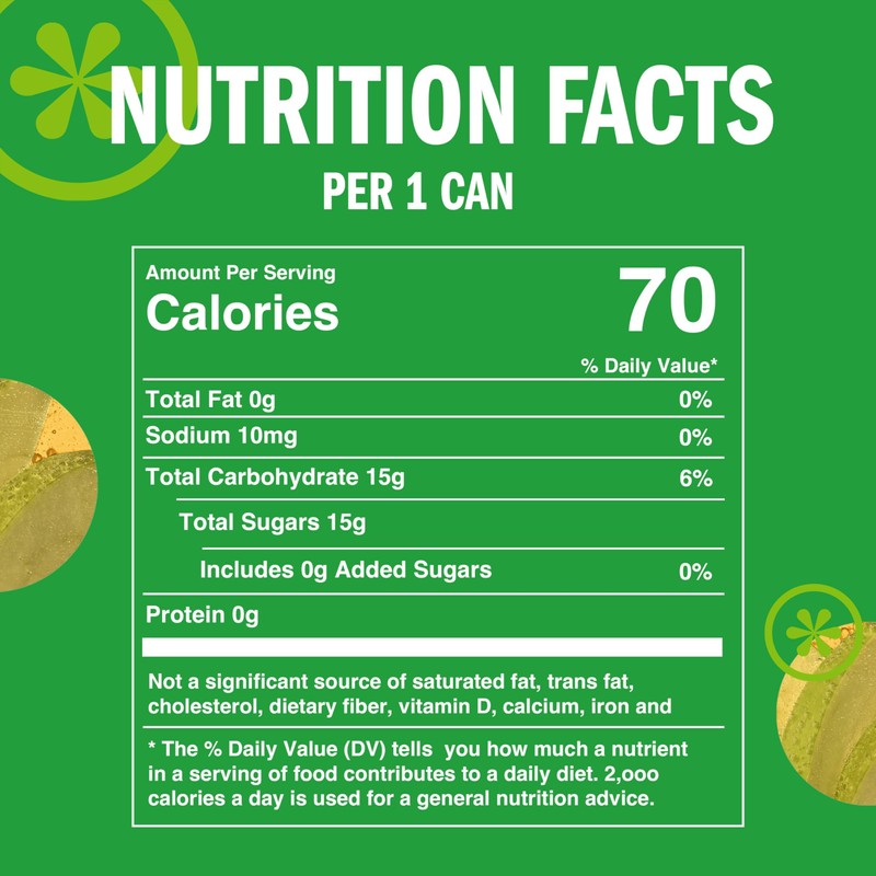 IZZE Sparkling Water Juice Beverage Blend, Apple, No Sugar Added,