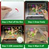 LED Note Board with 7 Colors Pen/Stand, Acrylic LED Writing
