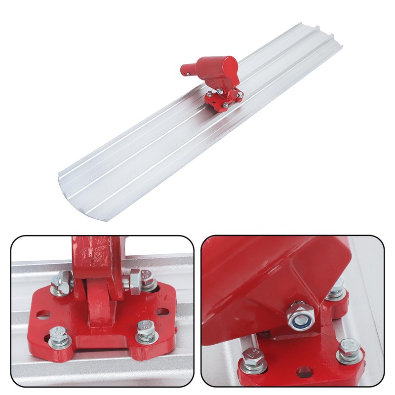 waltyotur Red 48 x 8 Concrete Bull Float with 4