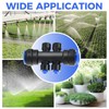 ETERMETA 8 Pcs 1/4 Inch Drip Irrigation 6-Way Splitter Connector