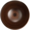 Ceramic Indigo Wood Grain Line Soup Bowl, Light Tea, Size: