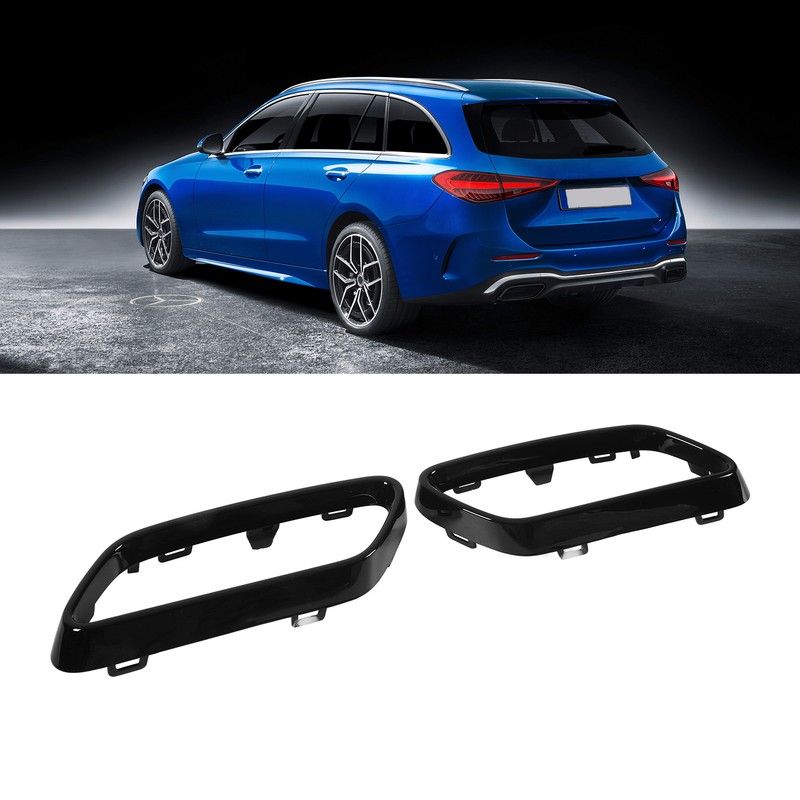 Exhaust Tip Cover Trims Bezel Replacement for Benz C‑Class W206