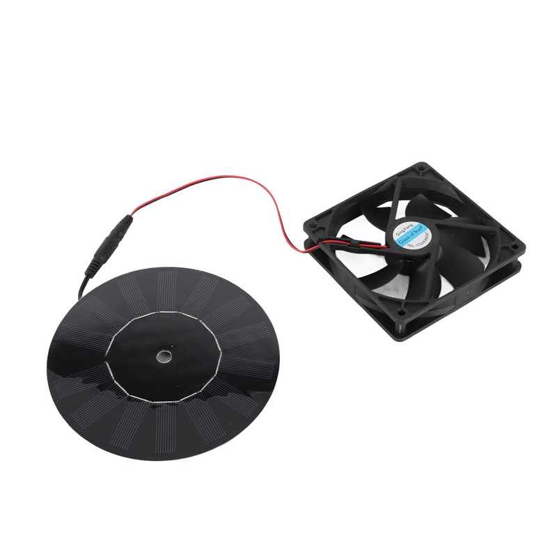 10W Solar Powered Exhaust Fan Monocrystalline Silicon Solar Panel Fan