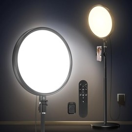Tobeape Anillo de Luz LED 33cm (13) con Base Redonda 3000K-6500K                                                                                      