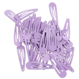 Beavorty 50pcs Snap Hair Clips Metal Snap Barrettes for Women Girls Large Hair Accessories Colorful Bobby Pins