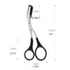 XUJINCN Eyebrow Trimmer Scissors，Eyebrows Scissors with Comb(Detachable)， Eyebrows Grooming Tool
