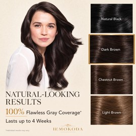 Dark Brown Hair Dye Shampoo, Color Shampoo for Gray Hair for Women & Men
