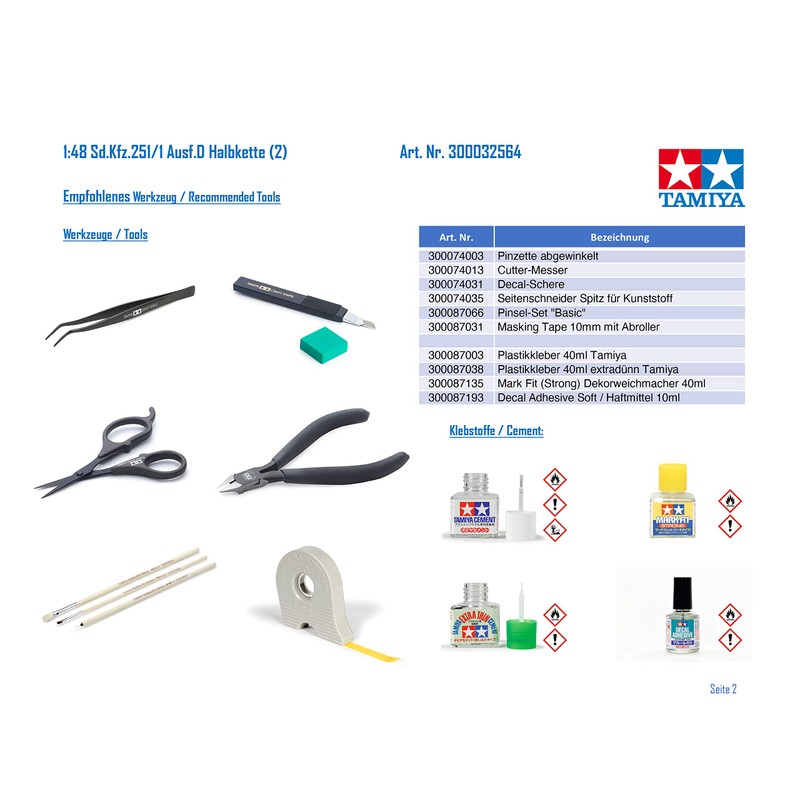 Tamiya 32564 1/48 Mtl.SPW. Sd.Kfz 251/1 Ausf.D