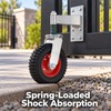 6 Inch Heavy Duty Spring Gate Wheel, 600 lb Capacity