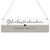 Interluxe Wooden Sign "Glückssträhnchen stehen dir gut - Glückssträhnchen stehen