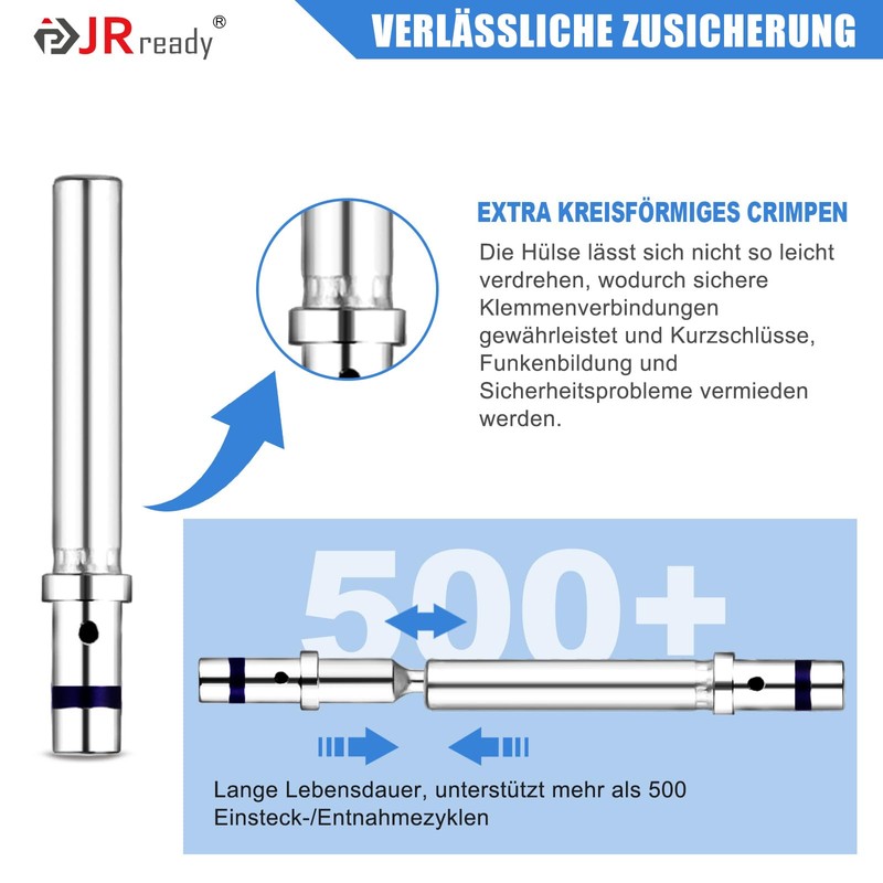 JRready ST6295 50 Pairs Solid 20 Gauge Clamps
