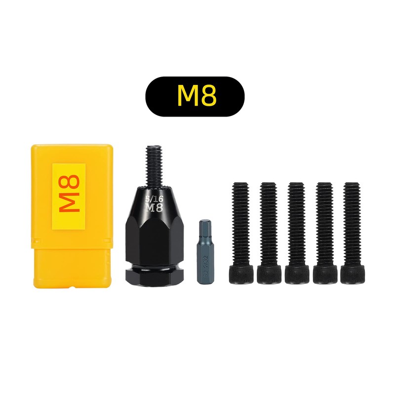 HIFESON Pneumatic Self-Locking Rivet Nut Gun Head(Replacement Mandrel Each 5pcs