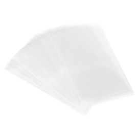 PATIKIL 250pcs 89x50mm Perforated Shrink Bands PVC Heat Shrink Wrap Bands Compatible Cap Diameter 52-55mm for Jar Cans, Clear