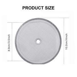 Cafetiere Filter Mesh - ​8 Pack Stainless Steel French Press Filter Replacement | Coffee Filter for Most French Press Coffee and Tea Makers (4 Inch)​