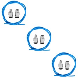 iplusmile 3pcs PTFE Bowden Tube Connectors for Printers High Heat Resistance Self-lubricating Reduced Friction for Precision Printing Pneumatic Fittings