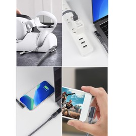 Maine Link Cable for Meta Quest 3, 16FT USB 3.0 to Type-C Cable Accessories Compatible with Quest 2/Pro, PICO4/Pro, High Speed Data Transfer and Fast Charging for VR Headset and Gaming PC (10)