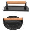 HEIHAK 2 Pack Black Cast Iron Grill Press, 7 x7