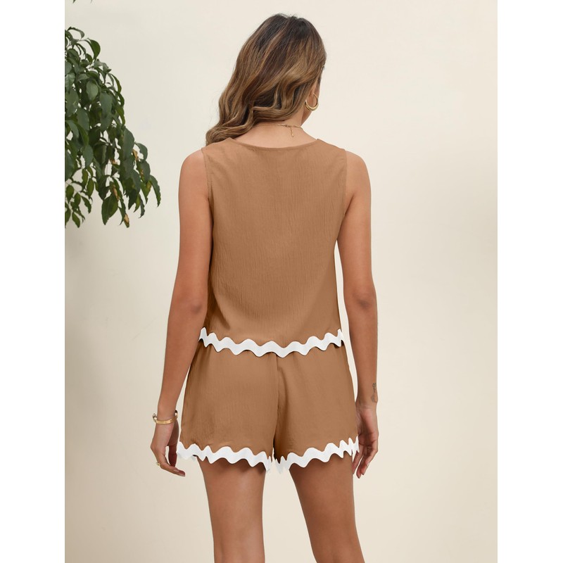 Blooming Jelly Womens Two Piece Sets Vacation Cruise Outfits Beach