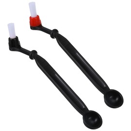 2 Pcs Espresso Machine Cleaning Brush Kit, Coffee Grinder Brush Coffee Machine Brushes with Spoon Detachable Brush Head for Coffee Grinder and Espresso Cleaning for Grinders Home Kitchen Accessories