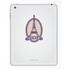 2 x 10cm Paris Eiffel Tower Vinyl Sticker Travel Luggage