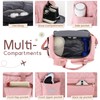 Eccliy Sports Gym Bag for Women Pink Travel Duffle Bag