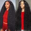Espive 13x6 Deep Wave Lace Front Wigs Human Hair 200
