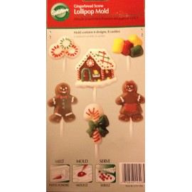 Wilton Gingerbread Scene Lollipop Mold for Candy Making
