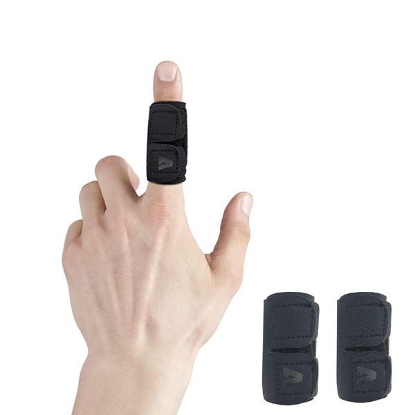 VerteLife Pack of 2 Neoprene Finger Splint Soft & Comfortable Finger Protection for Arthritis Pain Finger Protection Support Finger Sleeves Joint Pain Relieve Finger Bandage for Sports Injuries - M