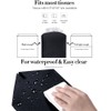 Bathroom Accessory Set with Shower Curtain and Rugs 23Pcs, Black
