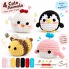 Animal Crochet Kit for Beginners – DIY Starter Set with