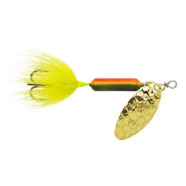 Yakima Bait Wordens Original Rooster Tail Spinner Lure, Hammered Fire Tiger, 1/8-Ounce
