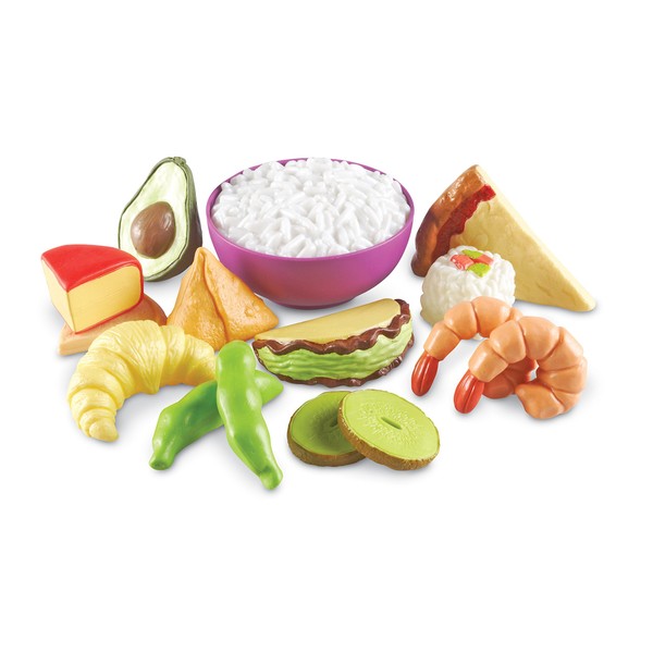 Learning Resources New Sprouts Multicultural Play Food Set, 15 Pieces, Ages 18 Months+