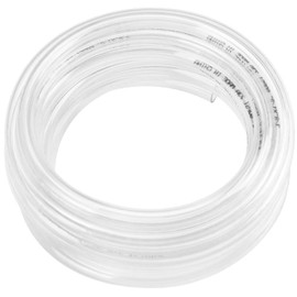 Eastrans Clear Vinyl Tubing Flexible PVC Tubing, Hybrid PVC Hose, Lightweight Plastic Tubing, by 7/8 Inch ID, 50-Feet Length
