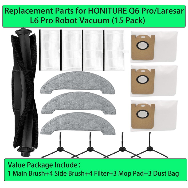 Replacement Spare Parts for HONITURE Q6 Pro/Laresar L6 Pro Robot