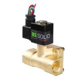 3/4" Brass Electric Solenoid Valve (High Pressure) 12 VDC Normally Closed