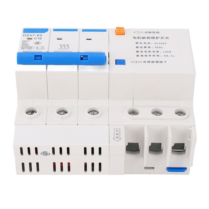 Phase Loss Protection Switch 3P 16A Rail Protector for Submersible