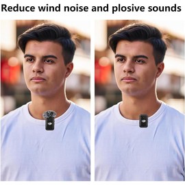 Grey Windscreen for DJI MIC 2/  POCKET 3 Microphone Furry Wind Muff Grey ,2_Pack - Color: BLACK