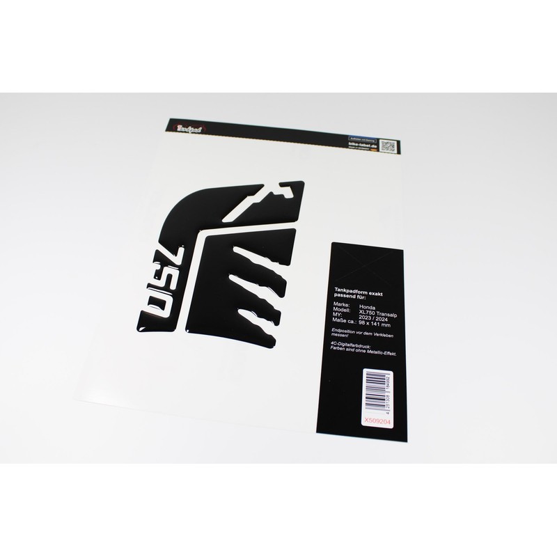 Tankpad Motorcycle Tank Protector Compatible with Honda Transalp 750 Black