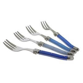 French Home LG092 Dessert Forks (Set of 4), Shades of Blue