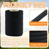 Ribbonlic 3/8 Inch Black Polyester Rope, 250 ft Industrial Grade
