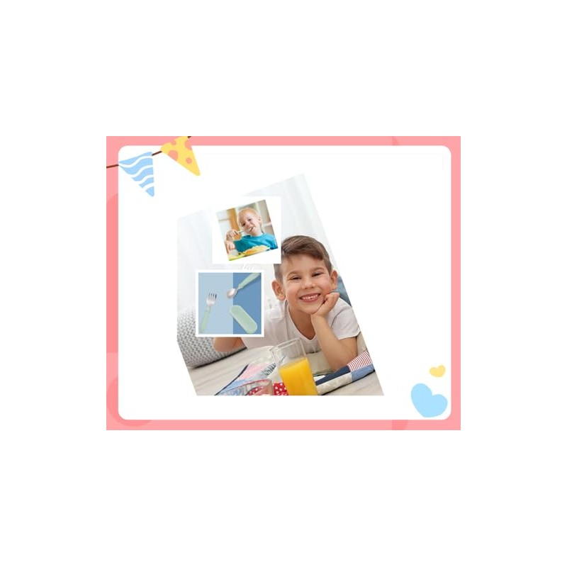 Stainless Steel Fork and Spoon Set with Storage Box -