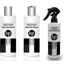 3PC Bundle: Kode Professional Absolut Repair Shampoo, Conditioner and 8oz Hair Rehab Kit (8oz Rehab Kit)